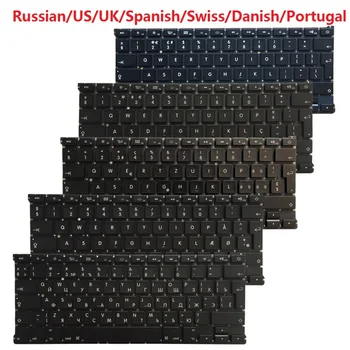 Руски BG/US/UK/Испански/Швейцария/Датската/Португалска клавиатура за лаптоп Macbook Air 13 