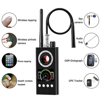Антишпионский Безжичен Детектор на Радиочестотния Сигнал Грешка GSM, GPS Тракер, Помещение за Слушане Устройство Военна Професионална Версия K68