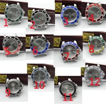 40 мм Автоматичен часовник GMT Корпус от неръждаема Стомана, Подходящ за Miyota 8215 8205 8200 за Mingzhu 2813 3804 Аксесоари за часовници
