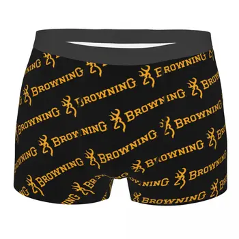 Къси панталони-Боксерки Browning За Мъже, Секси Бельо С 3D Принтом, Бикини, Слипове, Дишащи Гащи