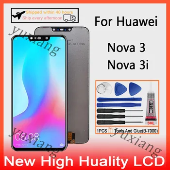 Оригинален За Huawei Nova 3 LCD дисплей С Сензорен екран Дигитайзер За Huawei Nova 3i Екран С Подмяна на Рамката