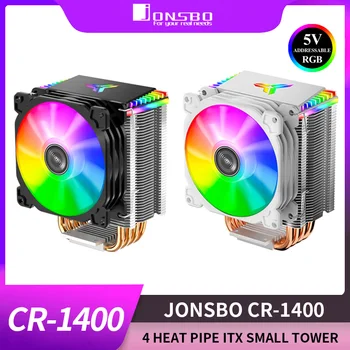 JONSBO CR-1400 ARGB 4 Кула с топлинна тръба 5 В 3-пинов Процесора охладител ITX с въздушно охлаждане Intel LGA1700 115X 1200 AM4 Безшумен вентилатор за Охлаждане на Радиатора