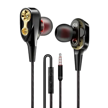 Оригинална слушалка в ушите Пресни 3,5 мм Слушалки с Кабелен Горивото 1,2 м Музикален Висок Звук с Микрофон за Смартфон Huawei, Xiaomi