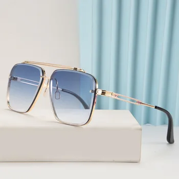 2021 Нова Мода Луксозни Класически Mach Six Стил Градиентные лещи Мъжки Слънчеви Очила Мъжки Реколта Маркови Дизайнерски Слънчеви Очила Oculos De Sol