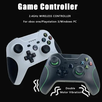 Слот Аксесоари 2,4 G Двоен мотор за вибрация Безжичен Гейминг Контролер За Xbox One Геймпад Джойстик Киберспортивный Контролер За PS3
