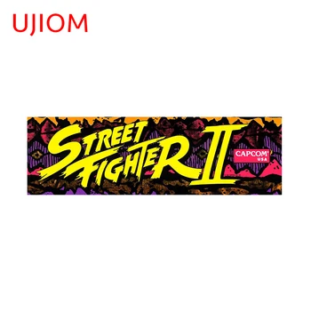 UJIOM 13 см х 4,4 см за Street Fighter Мультяшные Автомобилни Стикери Протектор на Вратата на Колата Стикер Винил Материал за Декорация на Климатика