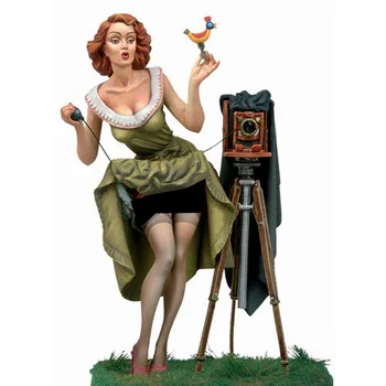 1/22 80 мм древна жена щанд Смола фигурка Модел комплекти Миниатюрен gk В Разглобено формата на Неокрашенный