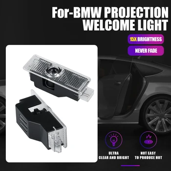 LED Авто Врата Проектор с Логото Добре Дошли Светлина За BMW X1 E84 X3 E83 F25 3 5 6 7 серия E65 E66 E67 E68 F01 F11 E60 E61 F07 F10 E63