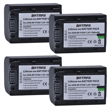 Batmax NP-FV50 NP FV50 Литиево-йонна Батерия за Sony HDR CX390 290E PJ510 820E 790E 660E XR260 CX700E PJ50E 30E SR68 CX180E VG10E