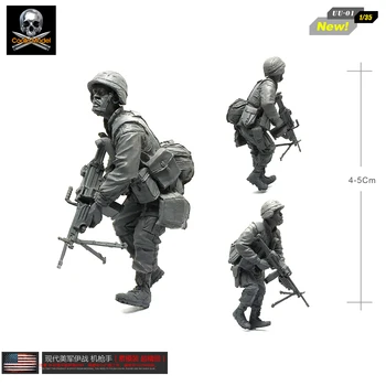 1/35 Комплекти модели от смола на САЩ. фигурка на войник самосборная UU-01