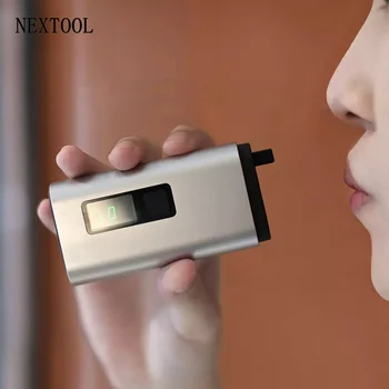 NexTool 4-в-1 Мини Тестер за Алкохол LCD Дигитален Преносим Авто Дрегер с Прозорец Ключ, Нож за Въже, Захранване