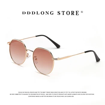 DDDLONG Ретро Мода Квадратни Метални Слънчеви Очила Дамски Маркови Мъжки Слънчеви Очила Класически Реколта UV400 Улични Oculos De Sol D54