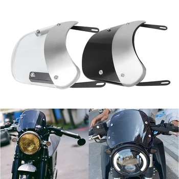 Дефлектор на Предното Стъкло, Предното Мотоциклет Предното Стъкло с Метална Монтаж за монтиране на стена, Универсален за Harley Honda, Yamaha, Kawasaki, Suzuki