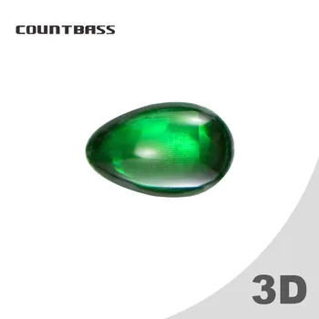 50шт COUNTBASS 7x4,5 мм Специални 3D Холограма на Риболовни Примамки за Очи, Зелени Риби и Стръв За Очите
