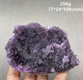 НОВОСТ! 100% Натурален рядко Лилаво куб флуорит клъстери проби от минерали, Камъни и кристали за Изцеление crystal