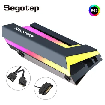 Segotep M. 2 SSD Охладител RGB SATA Твърд Диск Охладител За PC NGFF 2280 NVMe Радиатор на Компютъра 5 В 3Pin ARGB Охладител