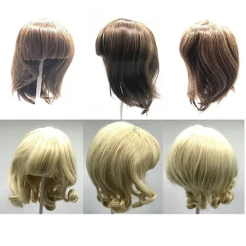 8 различни модели Перука с приклеенными коса за кукли Reborn за деца е Подходящ за обиколката на главата на куклата е около 41 см Аксесоари за кукла baby Преродения