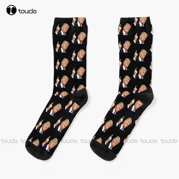 Забавни Чорапи с Тръмп Trump International Hotel Las Vegas Чорапи Мъжки Футболни Чорапи Дизайн Щастливи Сладки Чорапи Нова Популярен Забавен Подарък