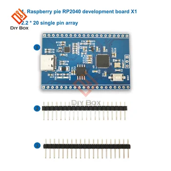 За Raspberry Pie RP2040 Такса за Разработка на 32 Mbit FLASH RP2040 Двуядрен процесор Micropytho