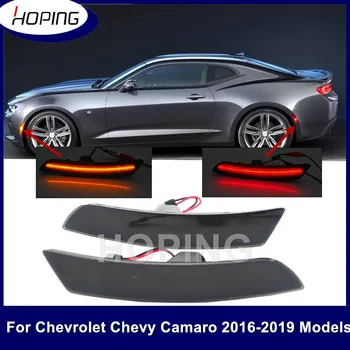 Надявайки се, Че Предното и Задното Странично Крило Рефлектор Лампи LED Страничната Габаритный Габаритный Фенер За Chevrolet Chevy Camaro 2016 2017 2018 2019
