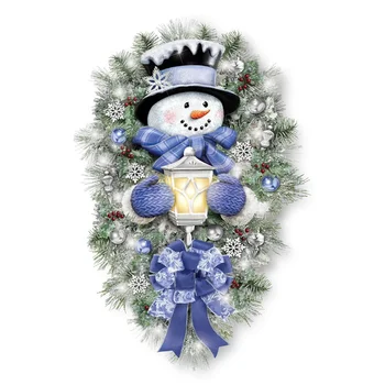 Коледен Снежен Човек Стикер Стъкло На Прозореца Витрина Украса На Стаята На Самозалепващи Стикер За Стена