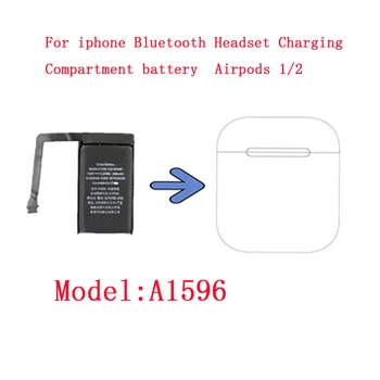 Сменяеми батерии За Airpods 1 2 3,8 На 398 ма iPhone Bluetooth Слушалки кабел за зареждане на Отделението за Батерия За Безжичен зарядно устройство Кутии