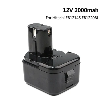 12 от 2000 mah Ni-CD Акумулаторни Батерии за Hitachi EB1214S EB1212S EB1220HS EB1220BL EB1233X електрическа бормашина Мощност Инструменти Клетка