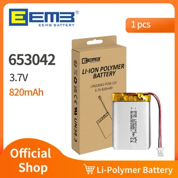 EEMB 3,7 НА батерията 800 mah 653042 акумулаторна литиево-полимерна батерия Липо cell за камери, Bluetooth компютри звънец WiFi