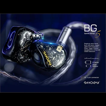 Новият кабелен слушалка Shozy & Neo, версия на ухото слушалки shozy black gold, кабел 3.5 мм, 10 балансирана арматура слушалки за телефон