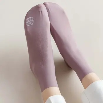 1 Чифт Пролетно-лятната женските Чорапи-Тръби от Лед Коприна всяко Намаляване, Безшевни Обикновена Тънки Чорапи Дишащи-носочные Изделия, Празничен Подарък