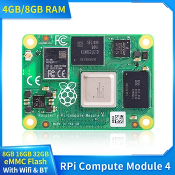 Raspberry Pi CM4 Изчислителен модул 4 Quad-core Cortex-A72 с Wifi и БТ 5.0 по Избор 4/8 GB SDRAM Lite / 8 / 16 / 32 GB Флаш памет eMMC