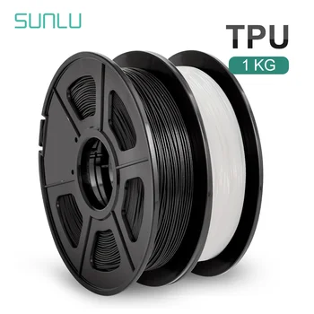 SUNLU TPU 1,75 мм 2 на руло 0,5 кг/ролка Висококачествена тема за 3D-принтер Гъвкава Пластмасова Нишка Подходящи за всички 3D-принтери FDM