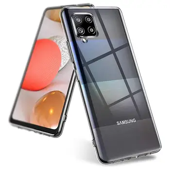 Нов Мек Прозрачен Калъф за Телефон Samsung Galaxy F02s F12 F62 M02 M02s M12 M62 Кристално Прозрачен ултра тънък Силиконов Калъф Prime