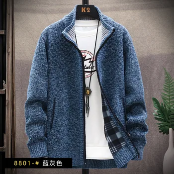 2023 Нов Модерен Пуловер, Мъжки Ежедневни Пуловер с цип xifu004