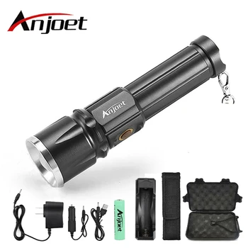 Anjoet X900 CREE XML-T6 led фенерче С увеличение Факли Мащабируем Фенерче осветление lanterna С 26650 Батерия USB зареждане