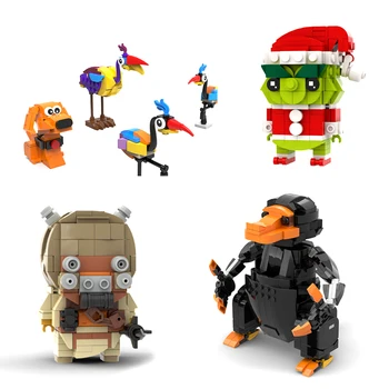 MOC Серия от Филми Коледни Фигурки Brickheadz градивните елементи на Междузвездното Герои Гримаса Човек Тухли Играчки За Коледни Подаръци за Деца
