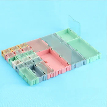 1 комплект = 24 броя SMD SMT IC Електронен компонент Мини кутия за съхранение и Практичен Калъф за съхранение на бижута Асорти Комплект