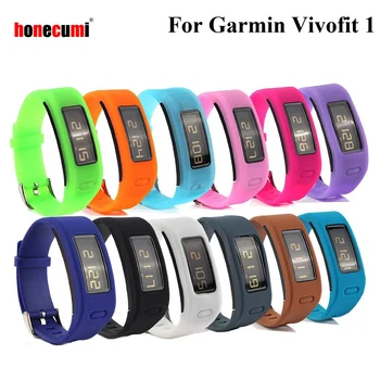 Honecumi За Garmin Vivofit 1 Smartband Взаимозаменяеми Каишка Силикон Каишка За Смарт часовници Гривна със Закопчалка