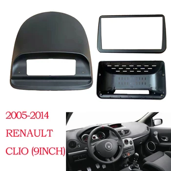 9-инчов Автомобили панел с двойна Рамка Din Dvd, Аудио система, Адаптерная Панел, табло За Renault Clio 3 Clio3 2006 2007-2019, Кола 2 Din