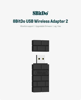 8 BitDo Wireless USB Adapter 2 е подходящ за превключвател / ключ OLED, Windows, Mac и Raspberry Pi, е съвместима с Xbox Series X