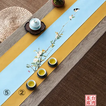 Чай мат водоустойчив бельо тенис на флаг Китайски Дзен бельо памучен плат за чайна церемония артистичен чай възглавница благородна чаена покривка