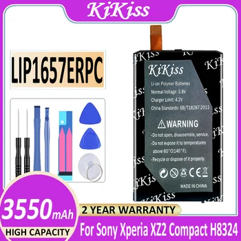 Оригинален KiKiss 100% чисто Нов 3550 ма висок Клас батерия LIP1657ERPC За Sony Xperia XZ2 Compact XZ2 Mini H8324 H8314 SO-05 Батерия
