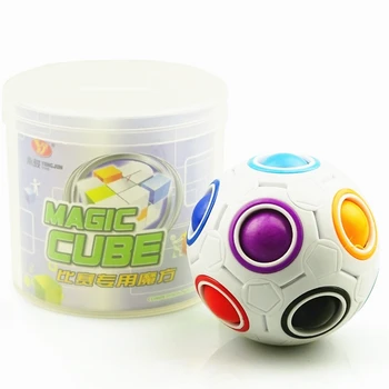 Yongjun Творчески Магически Куб Скорост на Дъгата Пъзели Топката Футбол cubo magico Развиване на Образователни Играчки за Деца, Детски Играчки момче
