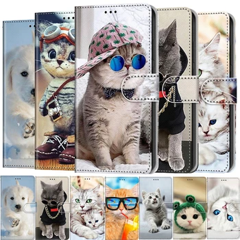 Сладък Калъфче За телефон с дизайн на животното котка за Samsung Galaxy Note 10 20 S30 S20 S21 S10 S20 S9 S10 Plus Ultra S10E S7 S8 S6 S5 J4 J2 J6