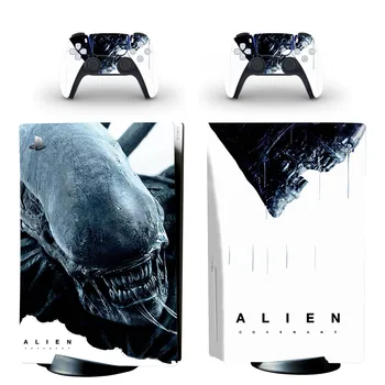 Alien PS5 Standard Disc Edition Стикер на Кожата Стикер за Конзолата PlayStation 5 и контролер PS5 Vinyl Стикер на Кожата
