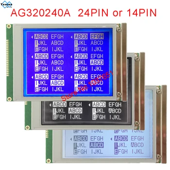 LCD модул дисплей 320240 24pin 14pin AG320240A4 AG320240A1 AG320240A7 черен син бял Нов Оригинален или съвместим