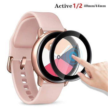 Закалено стъкло За Samsung Galaxy Watch Active 2 44 мм 40 мм Gear S3 Frontier /S2/Sport 46 мм/42 мм 3D HD на цял екран Защитно Фолио