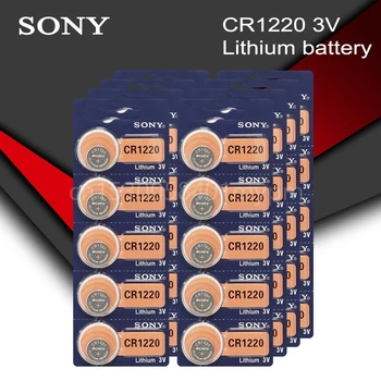 Sony 100% Оригинален CR1220 Бутон Батерия за Часовник Авто Дистанционно Ключ Cr 1220 ECR1220 GPCR1220 3 Литиева Батерия