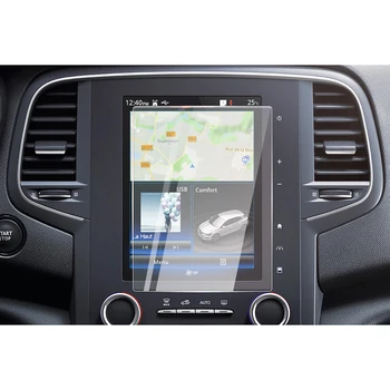 Защитно фолио за екрана на автомобила RUIYA За Megane 4 R-Link 2016 2017 2018 7- - Инчов 8,7-инчов сензорен екран, GPS навигация с централен дисплей