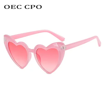 OEC CPO Модни Слънчеви Очила във Формата На Сърце Дамски Маркови Дизайнерски Слънчеви Очила С Градиентными Лещи Дамски Слънчеви Очила с UV400 Gafas De Sol